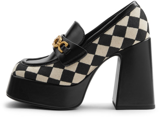 CHARLES&KEITH PU 復古英倫方頭 粗跟 高跟鞋 11.2cm 女款 Shop CHARLES&KEITH PU 復古英倫方頭 粗跟 高跟鞋 11.2cm 女款