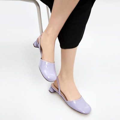 (W) CHARLES & KEITH Sandal Hak Rendah Ungu Lavender Toe Bulat CK1-61720088_LILAC Shop (W) CHARLES & KEITH Sandal Hak Rendah Ungu Lavender Toe Bulat CK1-61720088_LILAC