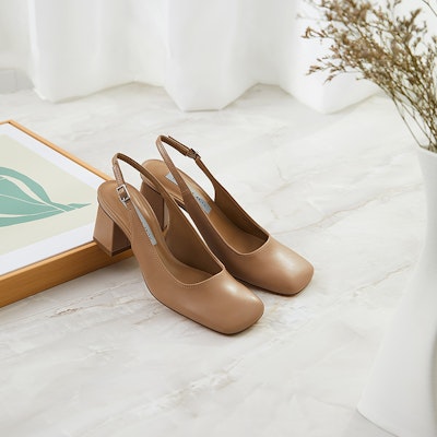 (W) CHARLES & KEITH Tacones Punta Cuadrada con Correa Tobillera 'Camel' CK1-60361378_CAMEL Purchase (W) CHARLES & KEITH Tacones Punta Cuadrada con Correa Tobillera 'Camel' CK1-60361378_CAMEL