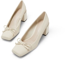 CHARLES&KEITH PU時尚方頭粗高跟單鞋 6.2cm 女裝 Lookbook CHARLES&KEITH PU時尚方頭粗高跟單鞋 6.2cm 女裝