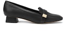 Order (W) CHARLES & KEITH Kasut Tumit Rendah Hujung Petak 'Perincian Logam Hitam' CK1-60580198_BLACK