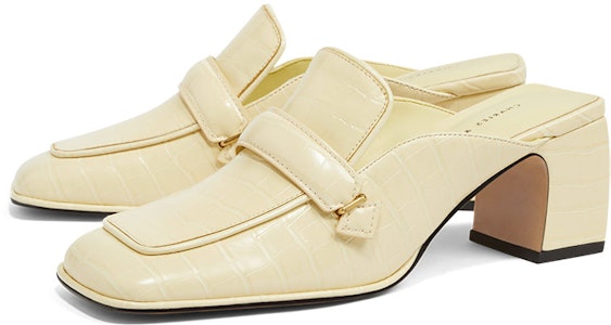 (W) 女性用 CHARLES & KEITH スクエアトゥミュールハイヒール 'イエローストラップ' CK1-60361379_AP-YELLOW Order (W) 女性用 CHARLES & KEITH スクエアトゥミュールハイヒール 'イエローストラップ' CK1-60361379_AP-YELLOW