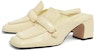 (W) CHARLES & KEITH Square Toe Mule High Heels 'Yellow Strap' Kuning CK1-60361379_AP-YELLOW