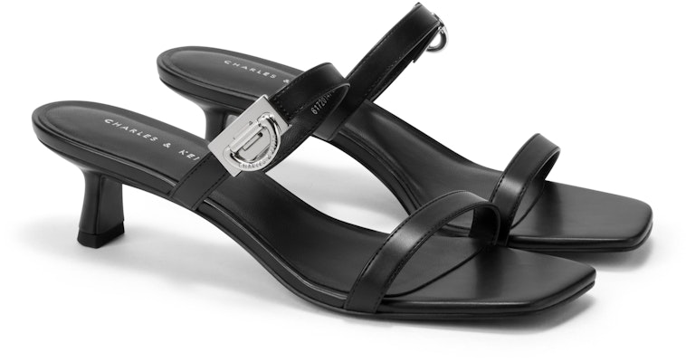 (W) CHARLES & KEITH Kasut Slingback Hujung Petak 'Fashion Slides' CK1-61720147 3