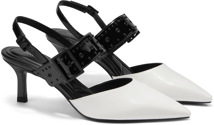 (W) CHARLES & KEITH Sepatu High Heels Runcing 'Stiletto' Bertali dan Berduri CK1-60361470 Details for (W) CHARLES & KEITH Sepatu High Heels Runcing 'Stiletto' Bertali dan Berduri CK1-60361470