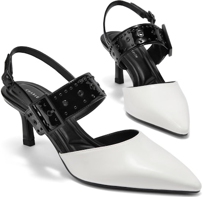 (W) CHARLES & KEITH Sepatu High Heels Runcing 'Stiletto' Bertali dan Berduri CK1-60361470 Sizing (W) CHARLES & KEITH Sepatu High Heels Runcing 'Stiletto' Bertali dan Berduri CK1-60361470