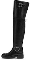 (Women) CHARLES & KEITH Synthetic Leather Over-The-Knee Boots 'Fashion Buckle Comfort' CK1-90920136 (Women) CHARLES & KEITH Synthetic Leather Over-The-Knee Boots 'Fashion Buckle Comfort' CK1-90920136
