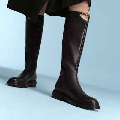 (Women) CHARLES & KEITH Tall Biker Boots 'Retro Moto' CK1-91870002 4