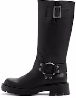 (Women) CHARLES & KEITH Tall Boot 'Retro Belt Buckle Western Knight' CK1-90360391 (Women) CHARLES & KEITH Tall Boot 'Retro Belt Buckle Western Knight' CK1-90360391