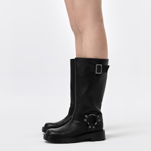 (W) CHARLES & KEITH 高筒靴 '复古带扣西部骑士' CK1-90360391 Shop (W) CHARLES & KEITH 高筒靴 '复古带扣西部骑士' CK1-90360391