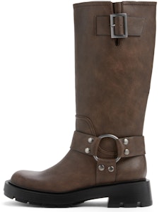 (W) CHARLES & KEITH 高筒靴 '复古带扣西部骑士' CK1-90360391 Purchase (W) CHARLES & KEITH 高筒靴 '复古带扣西部骑士' CK1-90360391