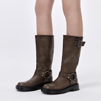 (W) CHARLES & KEITH Bota Alta 'Retro Hebilla Occidental de Caballero' CK1-90360391 Cheap (W) CHARLES & KEITH Bota Alta 'Retro Hebilla Occidental de Caballero' CK1-90360391