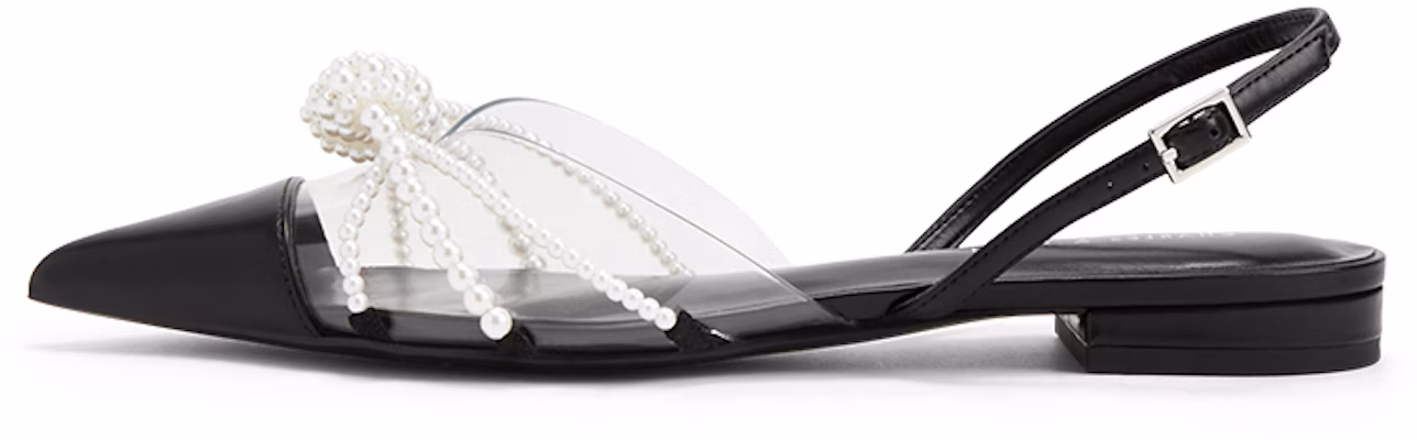 (Women) CHARLES & KEITH Twisted Knot Pearl Embellished Pointed Toe Low Heel Sandals 'Black' CK1-70900380_BLACK Buy (Women) CHARLES & KEITH Twisted Knot Pearl Embellished Pointed Toe Low Heel Sandals 'Black' CK1-70900380_BLACK