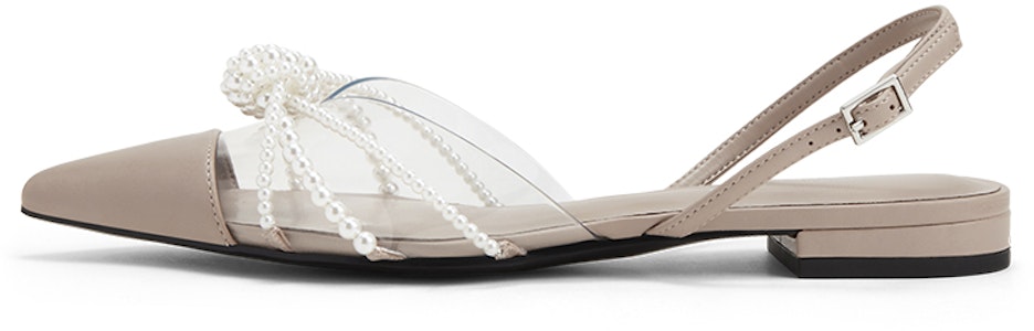 (W) CHARLES & KEITH Sandal Hak Rendah Mutiara Berpilin Ujung Runcing 'Beige' CK1-70900380_BEIGE Buy (W) CHARLES & KEITH Sandal Hak Rendah Mutiara Berpilin Ujung Runcing 'Beige' CK1-70900380_BEIGE