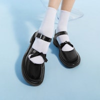 (W) CHARLES & KEITH 扭绳带厚底玛丽珍“黑色”鞋 SL1-71720090 Purchase (W) CHARLES & KEITH 扭绳带厚底玛丽珍“黑色”鞋 SL1-71720090