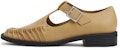 (Women) CHARLES & KEITH Vintage Pleated Low Heel 'PU Fabric' CK1-70380950