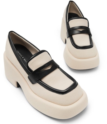 (W) Charles & Keith Loafers Sol Tebal Tenun 'Retro Colourblock' CK1-80580132 Lookbook (W) Charles & Keith Loafers Sol Tebal Tenun 'Retro Colourblock' CK1-80580132