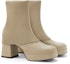 Purchase (W) CHARLES & KEITH Boot Tumit Tebal Tenunan Boleh Ditanggal 'Tan' CK1-90580181