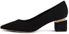 (Women) CHARLES & KEITH Woven Pointed Toe Mules 'Chunky Heel' CK1-61720051