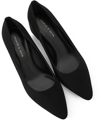 (Women) CHARLES & KEITH Woven Pointed Toe Mules 'Chunky Heel' CK1-61720051 Sizing (Women) CHARLES & KEITH Woven Pointed Toe Mules 'Chunky Heel' CK1-61720051