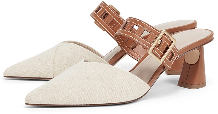 (W) CHARLES & KEITH Sandal Mules Anyaman Cut-Out 'Caramel' CK1-60580238_CARAMEL Order (W) CHARLES & KEITH Sandal Mules Anyaman Cut-Out 'Caramel' CK1-60580238_CARAMEL