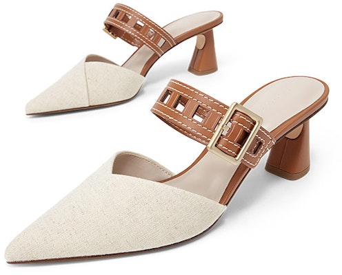 (W) CHARLES & KEITH Sandal Mules Anyaman Cut-Out 'Caramel' CK1-60580238_CARAMEL Lookbook (W) CHARLES & KEITH Sandal Mules Anyaman Cut-Out 'Caramel' CK1-60580238_CARAMEL