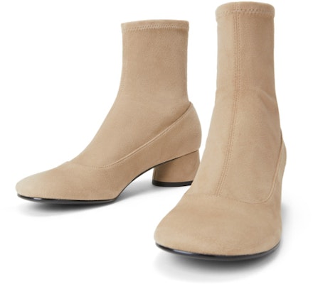 (Women) CHARLES & KEITH CHARLES&KEITH Retro Simple Round Toe Chunky Heel Booties 'Black' CK1-90280042 4