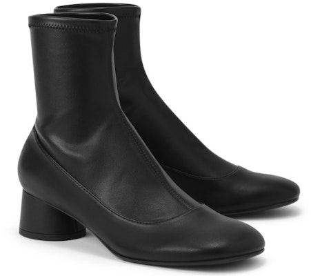 (Women) CHARLES & KEITH CHARLES&KEITH Retro Simple Round Toe Chunky Heel Booties 'Black' CK1-90280042 Order (Women) CHARLES & KEITH CHARLES&KEITH Retro Simple Round Toe Chunky Heel Booties 'Black' CK1-90280042