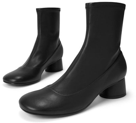 (Women) CHARLES & KEITH CHARLES&KEITH Retro Simple Round Toe Chunky Heel Booties 'Black' CK1-90280042 Lookbook (Women) CHARLES & KEITH CHARLES&KEITH Retro Simple Round Toe Chunky Heel Booties 'Black' CK1-90280042