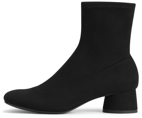 (Women) CHARLES & KEITH CHARLES&KEITH Retro Simple Round Toe Chunky Heel Booties 'Black' CK1-90280042 Shop (Women) CHARLES & KEITH CHARLES&KEITH Retro Simple Round Toe Chunky Heel Booties 'Black' CK1-90280042