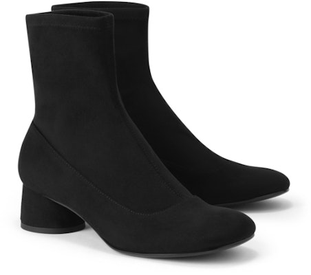 (Women) CHARLES & KEITH CHARLES&KEITH Retro Simple Round Toe Chunky Heel Booties 'Black' CK1-90280042 Purchase (Women) CHARLES & KEITH CHARLES&KEITH Retro Simple Round Toe Chunky Heel Booties 'Black' CK1-90280042