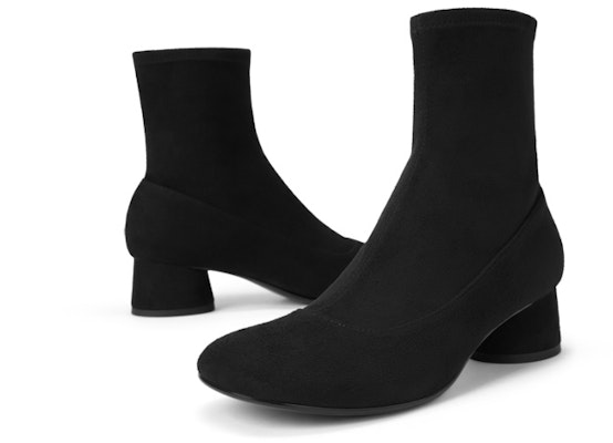 (Women) CHARLES & KEITH CHARLES&KEITH Retro Simple Round Toe Chunky Heel Booties 'Black' CK1-90280042 Details for (Women) CHARLES & KEITH CHARLES&KEITH Retro Simple Round Toe Chunky Heel Booties 'Black' CK1-90280042