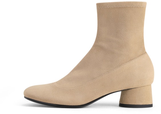 (Women) CHARLES & KEITH CHARLES&KEITH Retro Simple Round Toe Chunky Heel Booties 'Black' CK1-90280042 2
