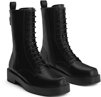 (W) CHARLES & KEITH But Kasut Boot Tinggi Sol Tebal dengan Zip dan Tali 'Slim Short Tube' CK1-90380147 Lookbook (W) CHARLES & KEITH But Kasut Boot Tinggi Sol Tebal dengan Zip dan Tali 'Slim Short Tube' CK1-90380147