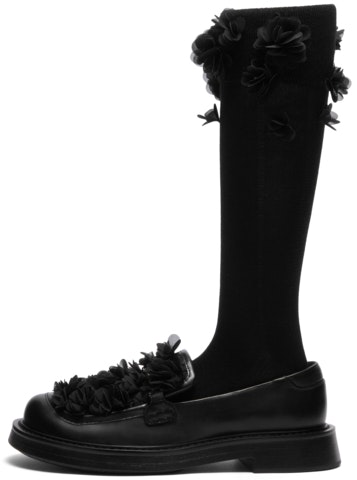 women-charles-and-keith-collection-valentine-s-day-pu-flower-chunky-mid-low-heels-black-ck-1-70920121