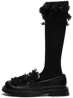 (Women) CHARLES & KEITH Collection 'Valentine's Day PU Flower Chunky Mid-Low Heels' Black CK1-70920121 (Women) CHARLES & KEITH Collection 'Valentine's Day PU Flower Chunky Mid-Low Heels' Black CK1-70920121