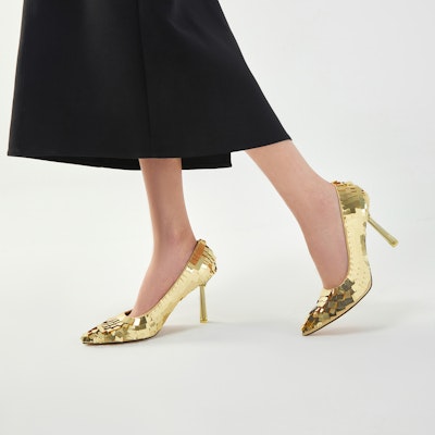 (W) CHARLES & KEITH High Heels 'Fashion Minimalist Chunky' Wanita Elegan CK1-60280358 3
