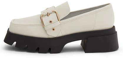 (Women) CHARLES & KEITH JK Loafer 'Metal Buckle Pink White Platform' CK1-70900335_CHALK (Women) CHARLES & KEITH JK Loafer 'Metal Buckle Pink White Platform' CK1-70900335_CHALK