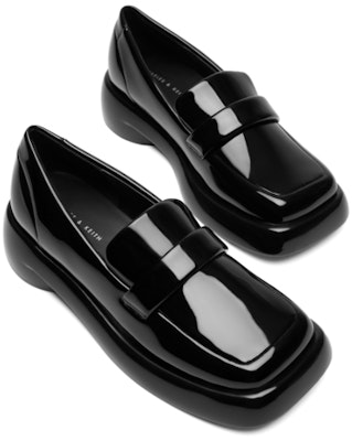 (W) CHARLES & KEITH Loafer Platform 'Hitam Berkilat' CK1-70360142 Lookbook (W) CHARLES & KEITH Loafer Platform 'Hitam Berkilat' CK1-70360142