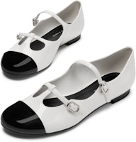 CHARLES&KEITH PU 法式平底雙扣帶 粗跟 瑪麗珍鞋 1.1cm 女款 Lookbook CHARLES&KEITH PU 法式平底雙扣帶 粗跟 瑪麗珍鞋 1.1cm 女款