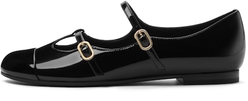 CHARLES&KEITH PU 法式平底雙扣帶 粗跟 瑪麗珍鞋 1.1cm 女款 Shop CHARLES&KEITH PU 法式平底雙扣帶 粗跟 瑪麗珍鞋 1.1cm 女款