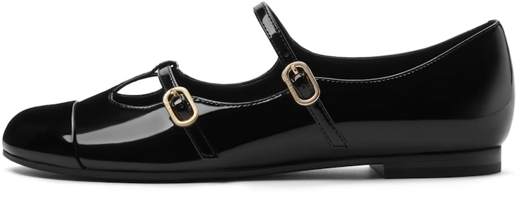 CHARLES&KEITH PU 法式平底雙扣帶 粗跟 瑪麗珍鞋 1.1cm 女款 Shop CHARLES&KEITH PU 法式平底雙扣帶 粗跟 瑪麗珍鞋 1.1cm 女款