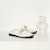 (W) CHARLES & KEITH Muller 'Putih Serbuk Rantai Quilted Tumit Rendah' CK1-70380952_CHALK