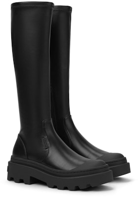 (Women) CHARLES & KEITH Platform Boots 'Black Zip Comfort' CK1-90580187 Order (Women) CHARLES & KEITH Platform Boots 'Black Zip Comfort' CK1-90580187