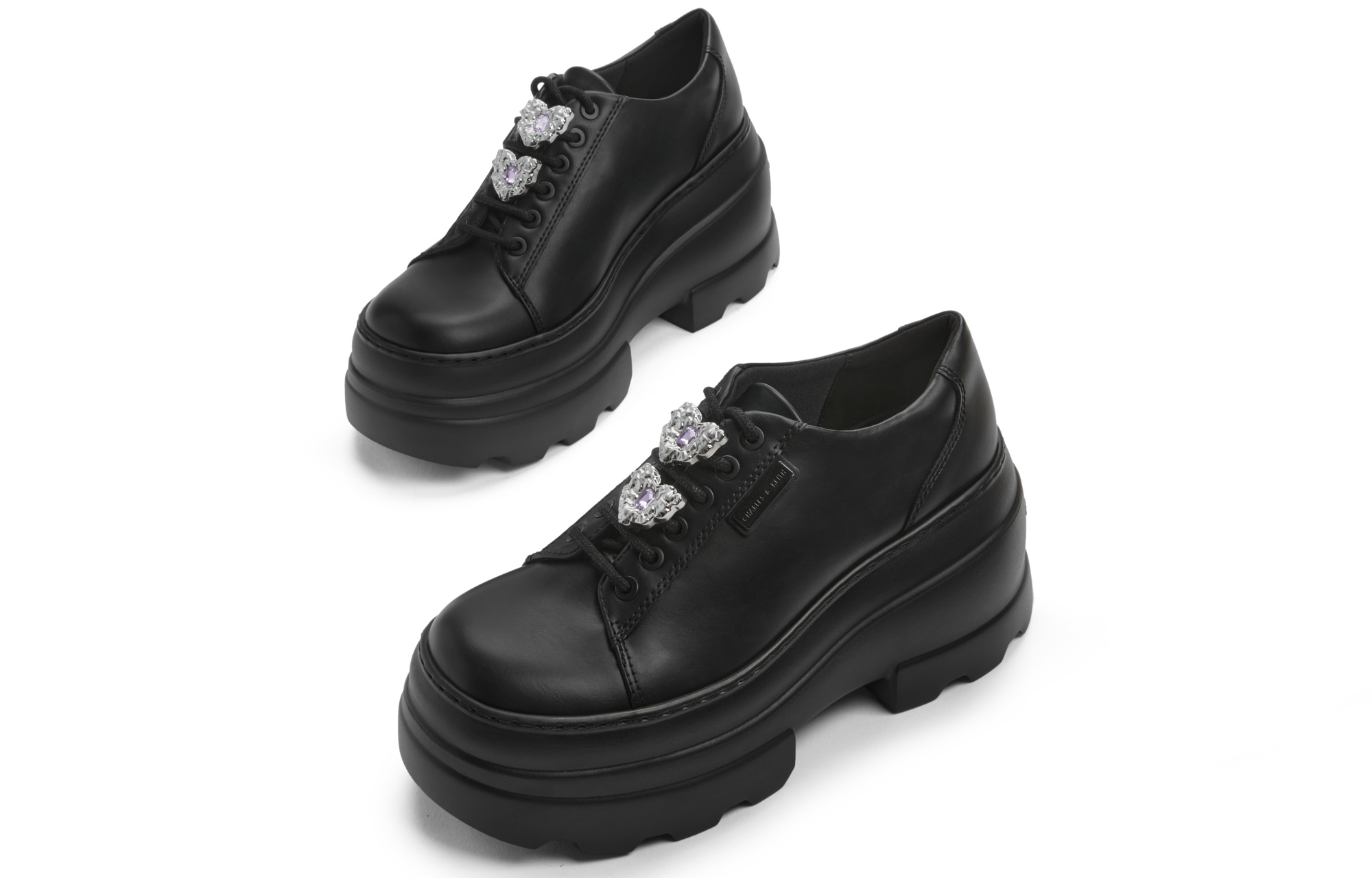 Lookbook CHARLES&KEITH PU 松糕厚底綁帶 休閒單鞋 女款