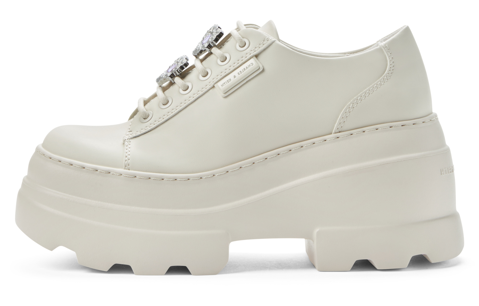 Purchase CHARLES&KEITH PU 松糕厚底綁帶 休閒單鞋 女款