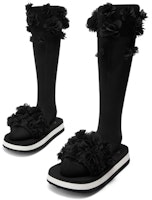 CHARLES&KEITH 情人節系列 織物花朵厚底時尚拖鞋 女款 Lookbook CHARLES&KEITH 情人節系列 織物花朵厚底時尚拖鞋 女款