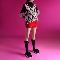 CHARLES&KEITH 情人節系列 織物花朵厚底時尚拖鞋 女款 Shop CHARLES&KEITH 情人節系列 織物花朵厚底時尚拖鞋 女款