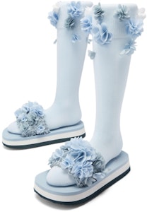 (W) CHARLES & KEITH 平底拖鞋“情人节花卉款” CK1-70900452 2