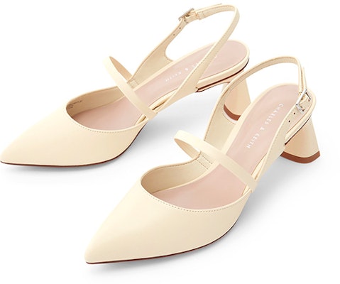 (W) CHARLES & KEITH 핑크화이트 버클 청키힐 CK1-60361331_CHALK Lookbook (W) CHARLES & KEITH 핑크화이트 버클 청키힐 CK1-60361331_CHALK
